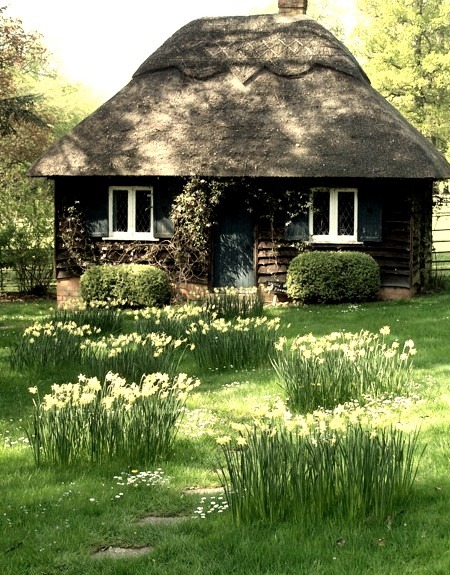 Thatched Roof Cottage, Cotswold, England