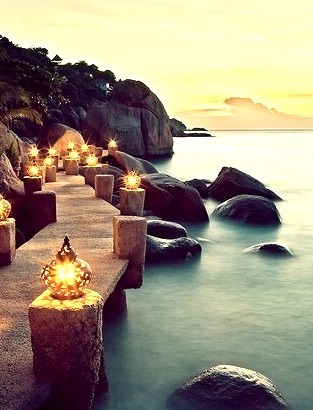 Seaside Lanterns, Ko Tal, Thailand