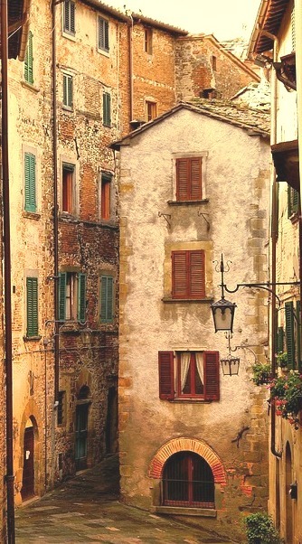 Medieval Village, Anghiri, Tuscany, Italy