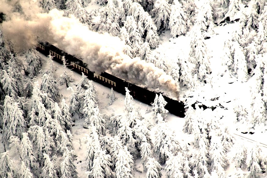 Snow Train, Brocken Mountain, Germany